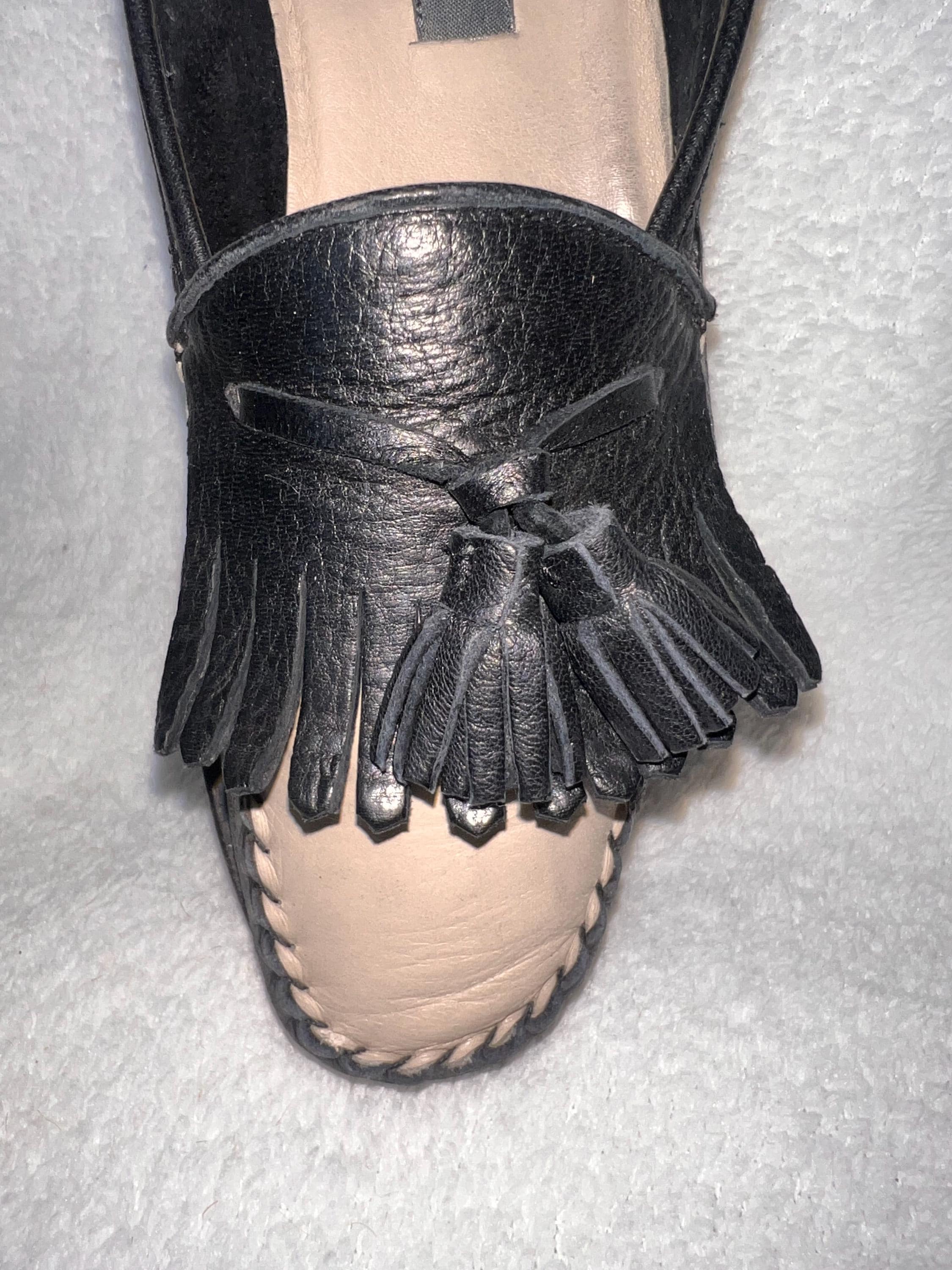 BALLY HILO Deerskin Loafers Bone Color Size 8M NOS Made in Italy Vintage Men main image 2