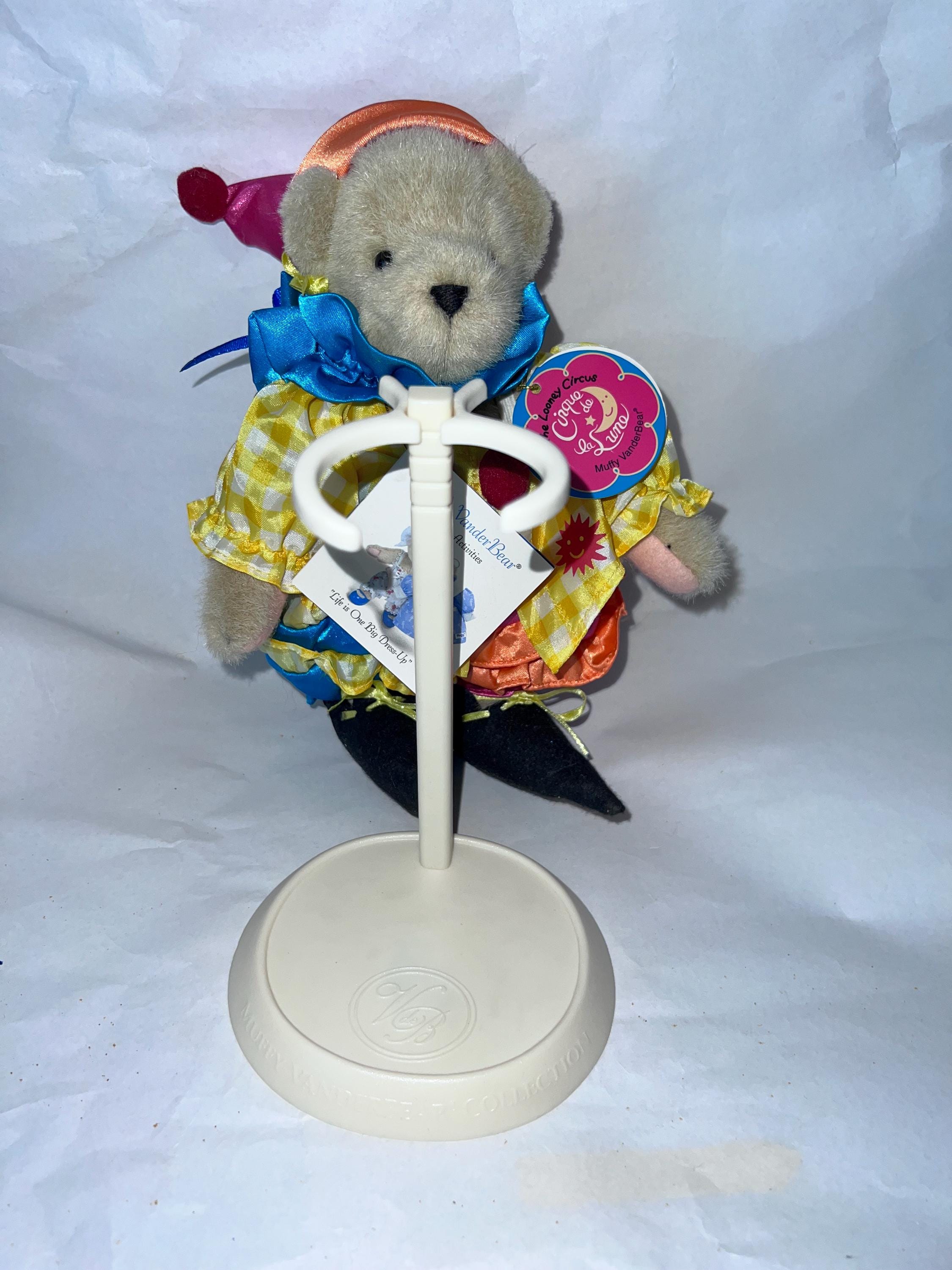 Vintage 80s Muffy Vander Bear, “looney Circus” With Stand, Retired
