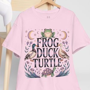 Cottagecore FDT, Subtle Anti Trump Protest Shirt, Political Activist Shirt, Frog Duck Turtle Tshirt, Vintage Style F*ck Trump Statement