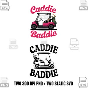 Caddy Baddie Digitale Sublimation PNG und SVG Design Bundle - für den persönlichen und kommerziellen Gebrauch