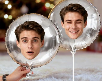 Custom Foil Balloon with Photo, Personalized Face Balloon, Balloons for Wedding, Birthday & Bachelorette Party, Custom Party Balloon Gift