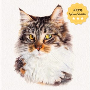 Custom Watercolor Portraits,Using Pet Photo,Personalized Cat Portraits,Dog Portraits,Custom Dog Portraits,Custom Pet Memorial Art