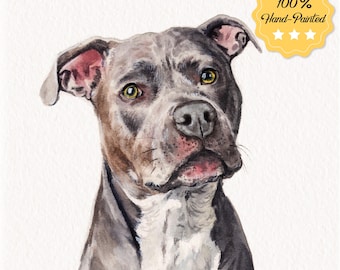 Custom Watercolor Portraits,Using Pet Photo,Personalized Digital Dog Portraits,Cat Portraits,Custom Dog Portraits,Custom Pet Memorial Art