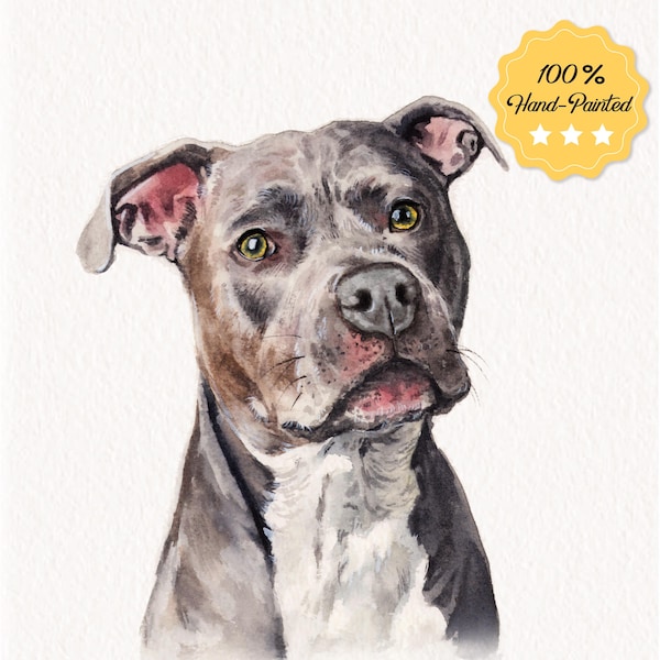 Retratos personalizados en acuarela, con fotos de mascotas, retratos digitales personalizados de perros, retratos de gatos, retratos personalizados de perros, arte conmemorativo personalizado para mascotas