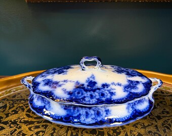 Very Rare C1891 Antique Alfred Meakin 'ormonde' Flow Blue 11 Very Rare C1891 Antique Alfred Meakin 'ormonde' Flow Blue 11