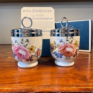 Royal Worcester Egg Coddler Pair in Box - Etsy