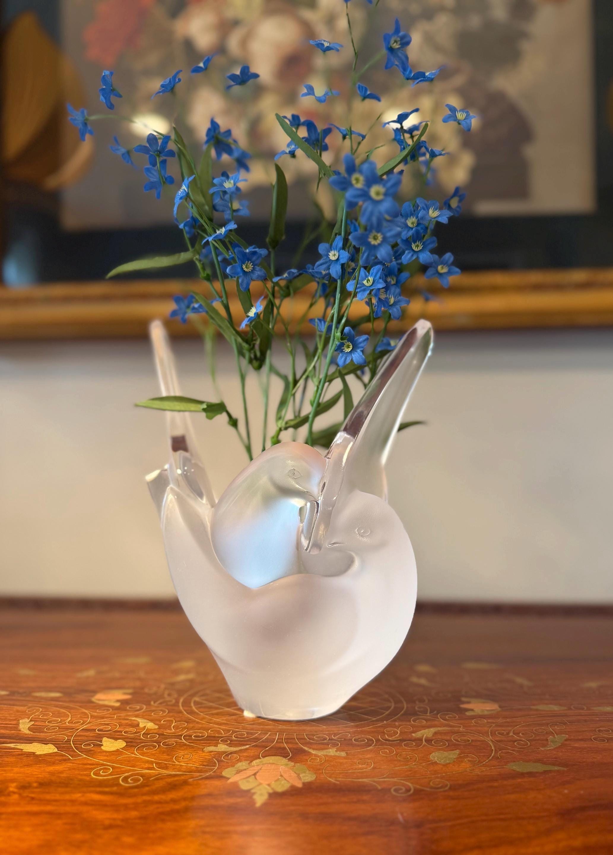 Lalique Birds Vase - Etsy