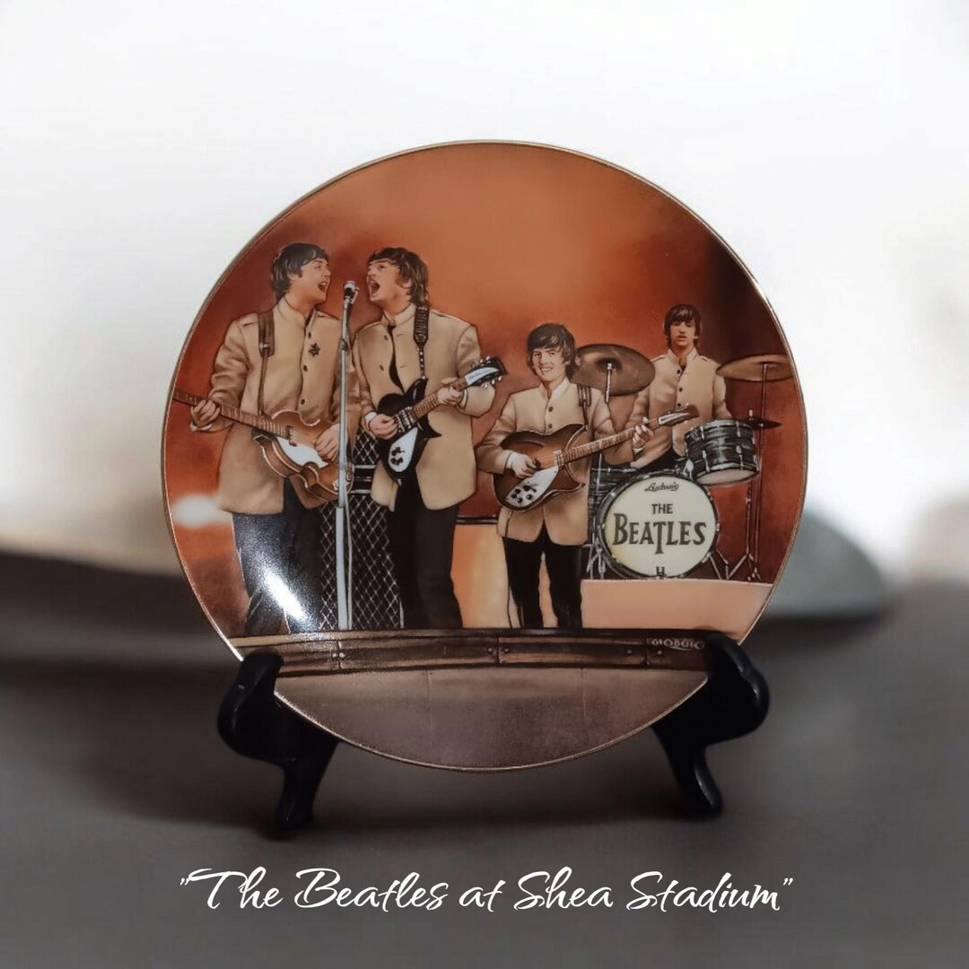 Shea Plate The Beatles at Shea Stadium 6th Issue in the Beatles Collector's Plates ...