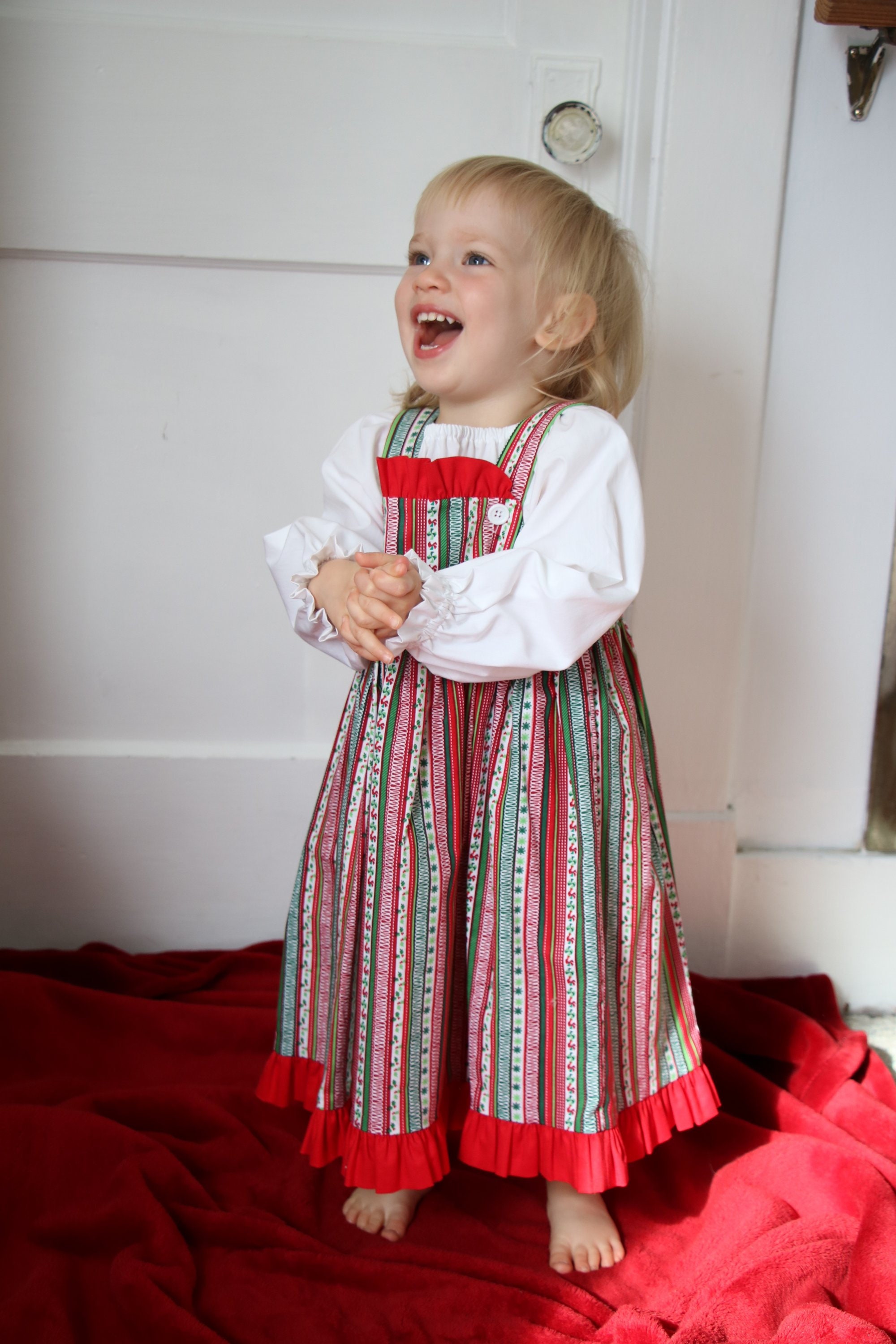 white christmas dresses Peasant Dress main image 1