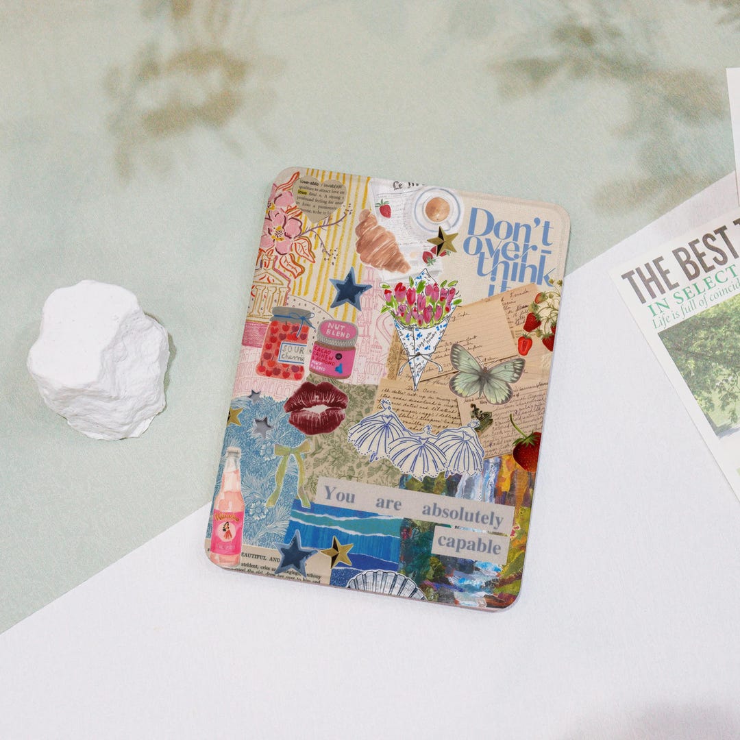 Vintage Fashion Collage Kindle Case Custom for Paperwhite 12th/11th ...