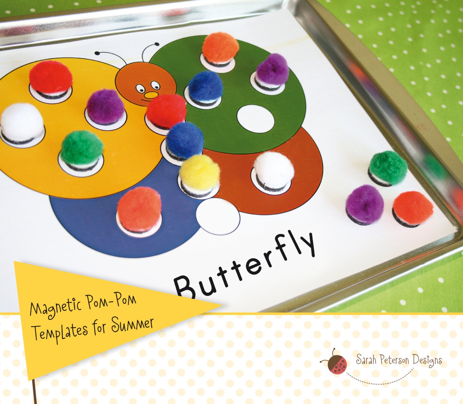 Summer Themed Pom Pom Templates Instant Download Printable - Etsy