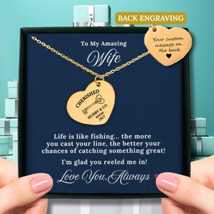 Gepersonaliseerde harthanger | Brutaal liefdesbericht voor vrouw | Op maat gegraveerd sieraad | Verjaardag/Verjaardag/Jubileum/Kerstherinnering