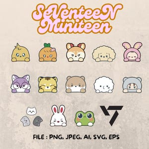 Seventeen Miniteen Head 13 Character 1 Set