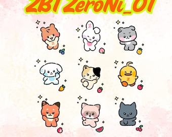 ゼロベースワン ZB1 ゼロニらくがきキャラ 1 セット - Etsy 日本