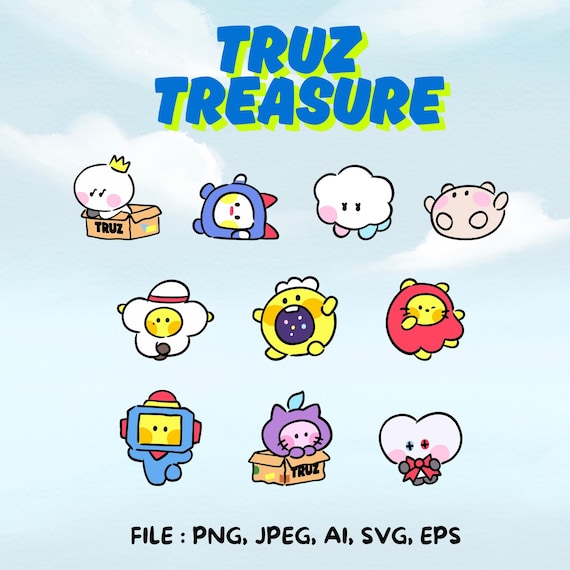 Treasure TRUZ 10 Character 1 Set - Etsy Israel