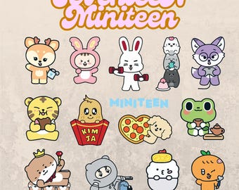 MINITEEN BBOOGYULI グッズ SEVENTEEN MINITEEN OFFICIAL MD MAGNET PLUSH KEYRING - Kpop USA