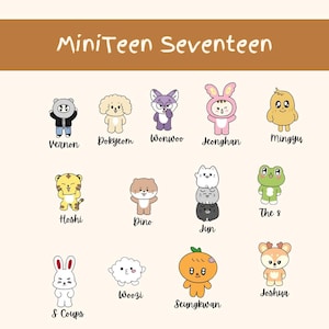 Seventeen Miniteen 13 Character 1 set