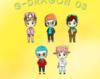 G-Dragon 超人フォトカードセット - 予約販売 - Etsy 日本