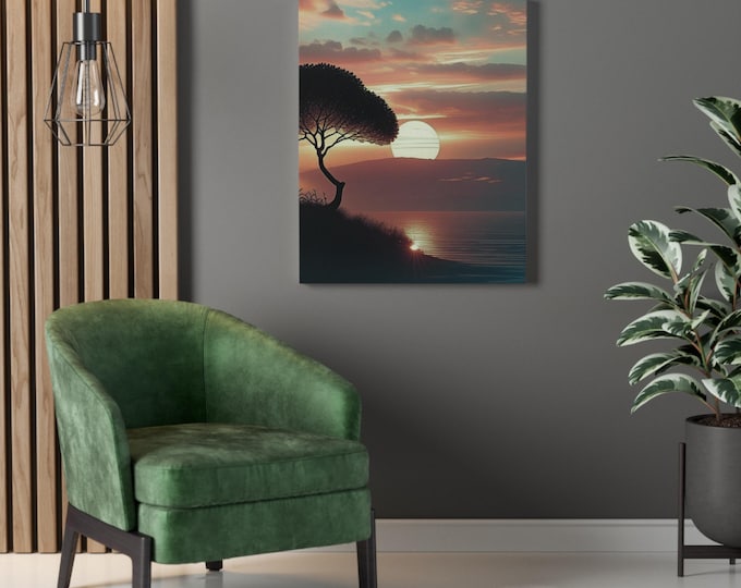 Sun Design Canvas Wall Painting (customizable)