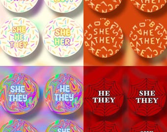 Pronoun Pin Sets