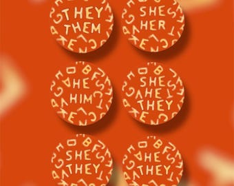 Alphabet Soup Pronoun Pins