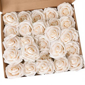 Bulk Artificial Silk Roses For Wedding Centerpieces Floral Arrangements Baby Shower Home Party Gifts