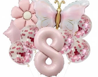 Rose Gold Number Balloon: Giant Foil Birthday Party Decor