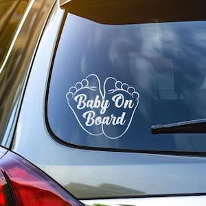 Baby on Board Car Decal| Baby On Board Sticker|Child Safety Sign|Car Baby Sign| Perfect Parenting Gift|Vinyl sticker|baby shower gift|
