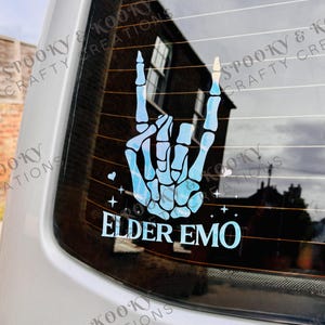 Elder Emo|Metal Lover|Skellington|Auto Aufkleber|Vinyl Aufkleber|Geschenk|Download Festival|Rock Band|Musik|Geschenk**