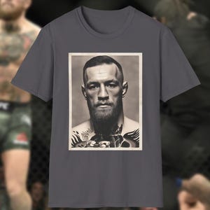 Notorious Conor McGregor Vintage T Shirt, UFC MMA Irish Fighter Graphic Tee, Unisex Bootleg Streetwear, Champion Boxing Fan Gift Ireland