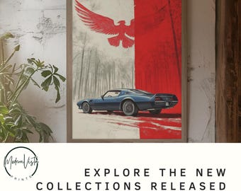 1981 Turbo Trans Am Poster – 24x24 Inch Pop Art Repro, Unsigned