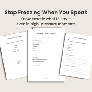 Cheatsheet voor gestructureerd spraaksysteem | Vergaderingen, interviews, pitches (digitale download)