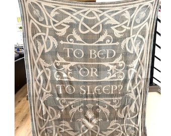 LitJoy Crate Outlander To Bed Or To Sleep Flannel Fleece Throw Blanket 50x60