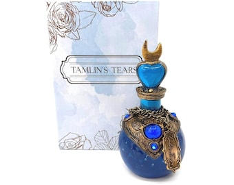 LitJoy Tamlin's Tears Decorative Potion Bottle ACOTAR Blue Fantasy Collectible