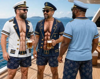 Custom Funny All  Over Printed T-shirt - Personalized Birthday Gifts For Men - Captain Of Chaos (Captain's hat is not included.)