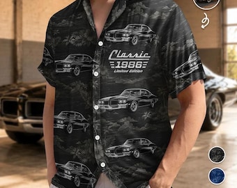 Custom Photo Classic Car Limited Edition - Personalized Hawaiian Shirt, Sumer Shirt, Personalized Vintage Car Aloha Shirt, Beach Car Shirt