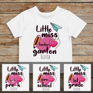 Customizabled Back To School Shirt For Kids, Custom Name And Grade, First Day Of School Shirt, Kids Back School Shirt, Back To School Shirt