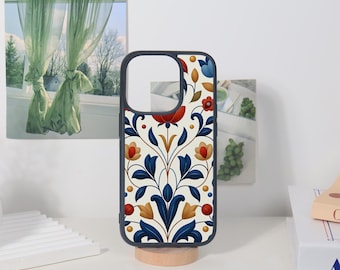 Blumen Personalisierte weiche Handytasche für iPhone 14/15/16,iPhone 14/15/16 Pro Max,iPhone 14/15/16+,iPhone 12/13 Mini, anpassbare Hülle