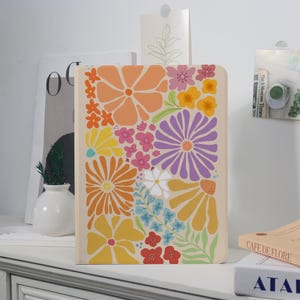 Colorful Flowers Style Custom iPad with Pencil Holder Case For iPad 7/8/9,iPad Pro 2021/2022/2024,iPad Air 4/5/6/7,iPad Mini 4/5/6,iPad A16.
