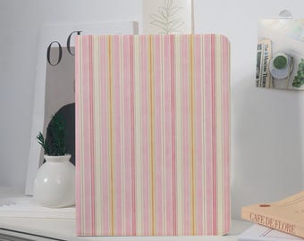 Colorful Stripes Custom iPad with Pencil Holder Case For iPad 7/8/9,iPad Pro 2021/2022/2024,iPad Air 4/5/6/7,iPad Mini 4/5/6,iPad A16.