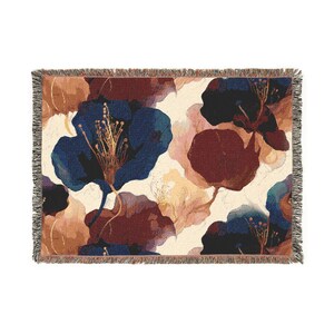 Floral Woven Blanket