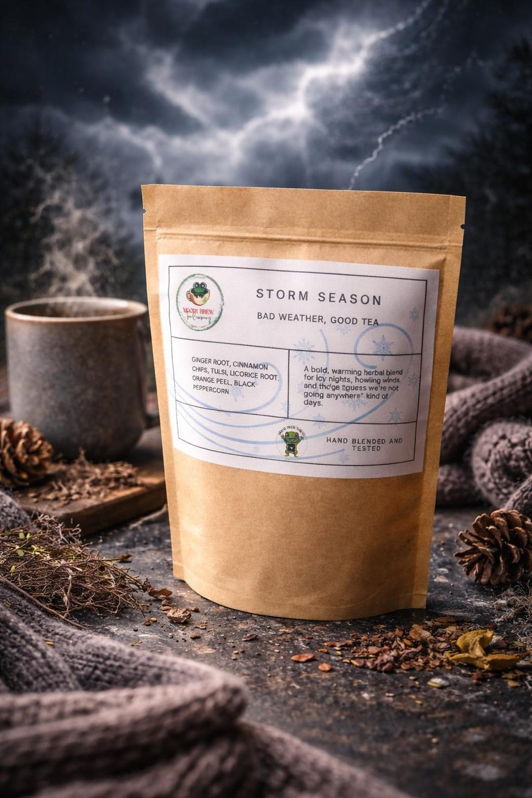 Storm Season Herbal Tea Blend, Spicy Warming Winter Wellness - Etsy