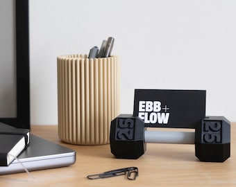 Dumbbell Business Card Holder – Fitness Gift for Gym Lovers