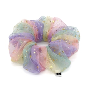 Unicorn Sparkle Tulle Scrunchies | 2 Sizes | Oversized Hair Ties