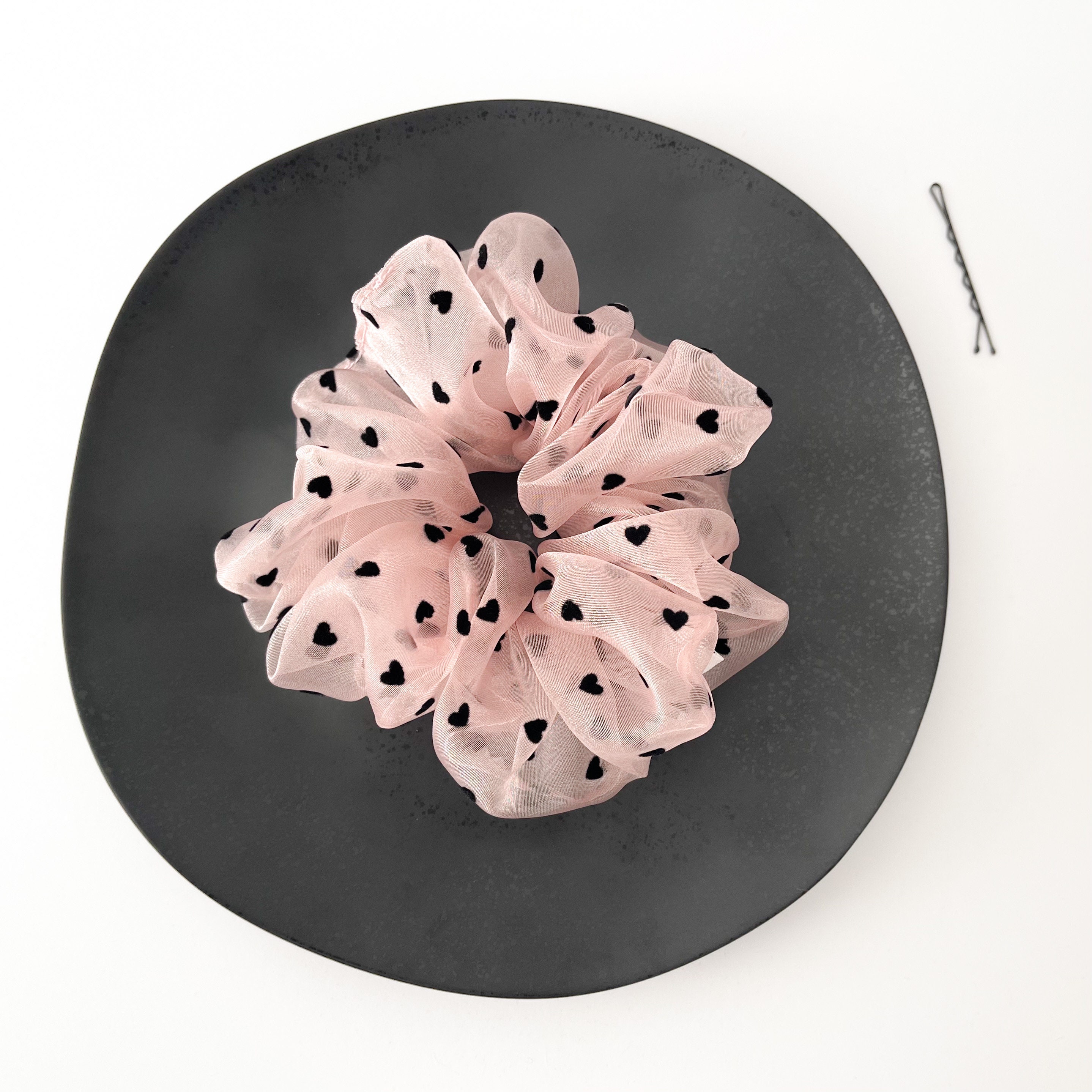 Velvet Hearts Scrunchies | Organza Scrunchies | Big 