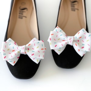Sprinkles Bow Shoe Clips | Birthday Present | Birthday Gift | Birthday Girl