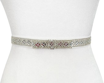 Princess Rhinestone Bow Belt | Formal Belt | Bridal Belt | Bridesmaid belt | Wedding Belt | Luxury Belt