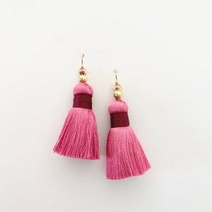 Colorful Tassel Earrings | 14k Gold Findings | Tassel Earrings | Colorful Earrings | Gifts for Her