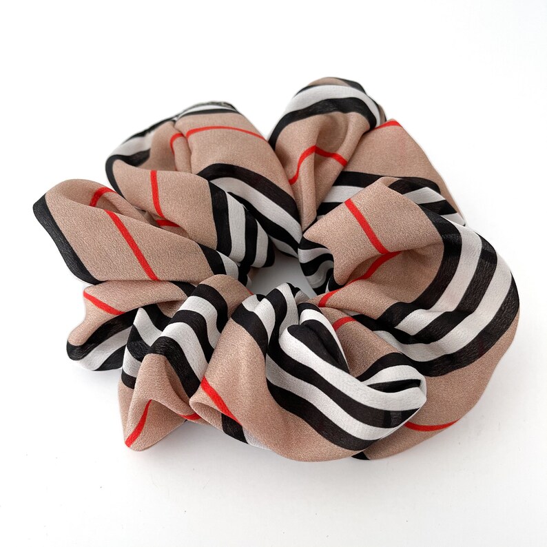 Big Hair Ties Tartan Silk Scrunchies Statement Scrunchies Big Scrunchies Oversized Scrunchies Stocking Stuffers