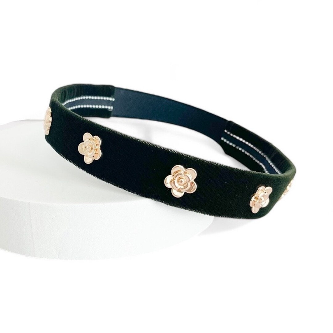 Large Flower Headband in Cobalt main image 1
